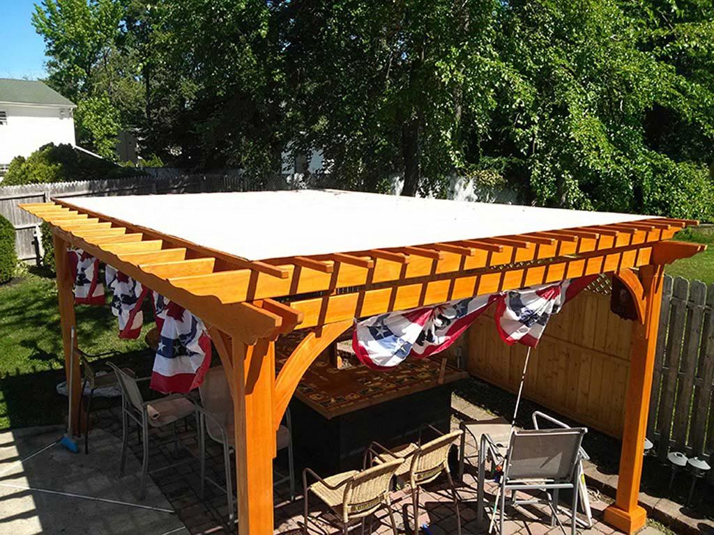 PERGOLA WITH WATERPROOFING ROOF
